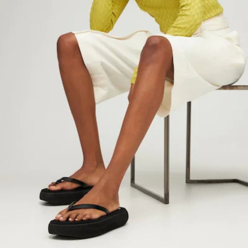 OSOI Boat Platform Leather Sandals